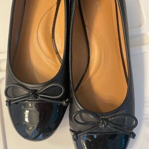 Talbots Nappa Leather ballet flats, soft padded footbed, patent toe, no wear.